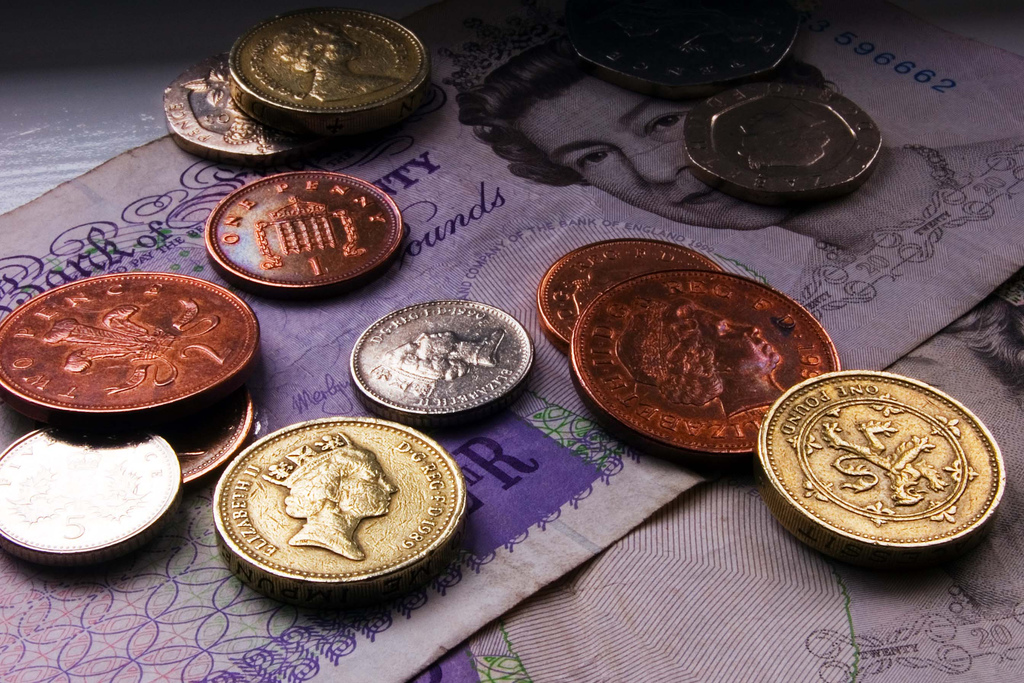British Pound Collage