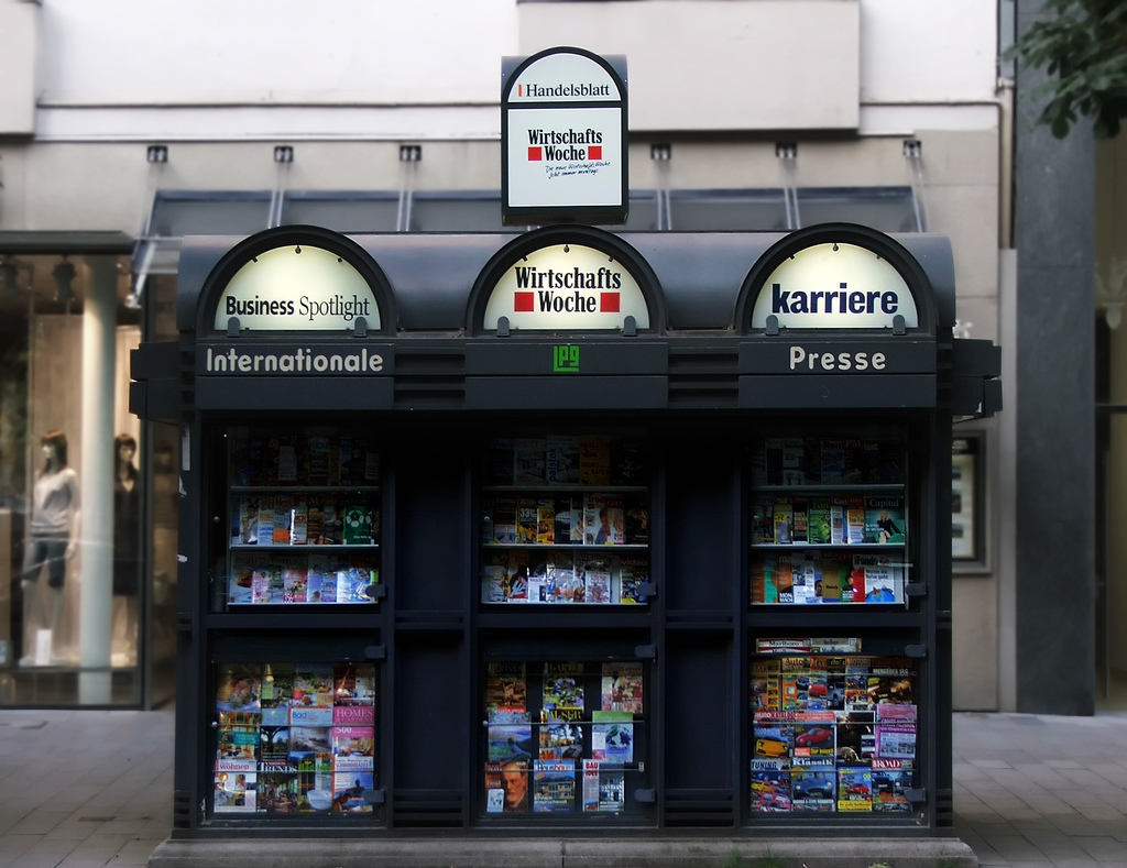 German Newsstand Photo