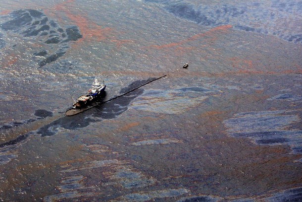 Deepwater Horizon Aftermath Oil Slick