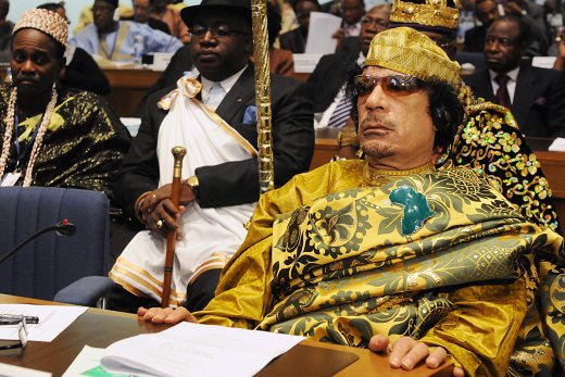 Gaddafi at AU