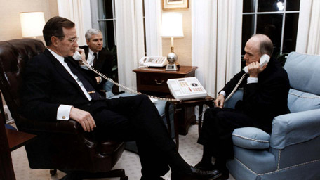 Brent Scowcroft and President George H.W. Bush