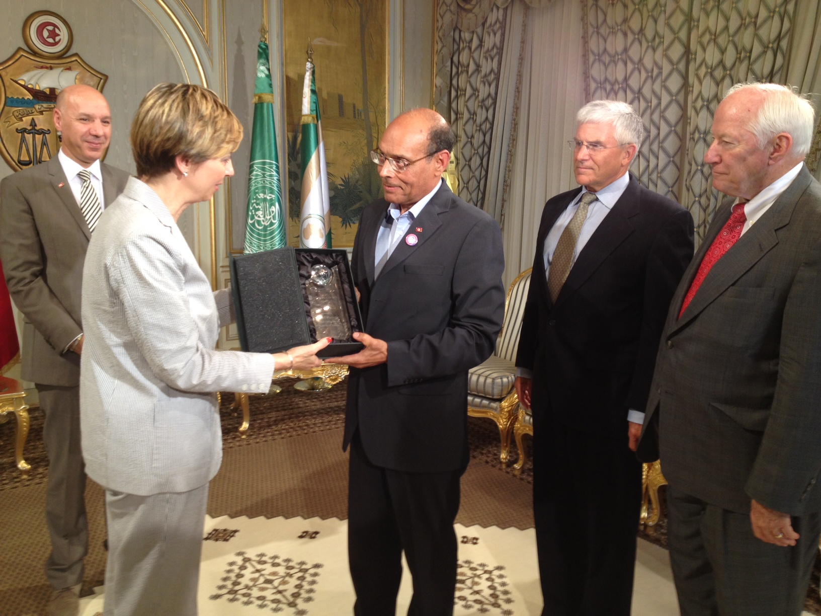 Moncef Marzouki receives Atlantic Council freedom award