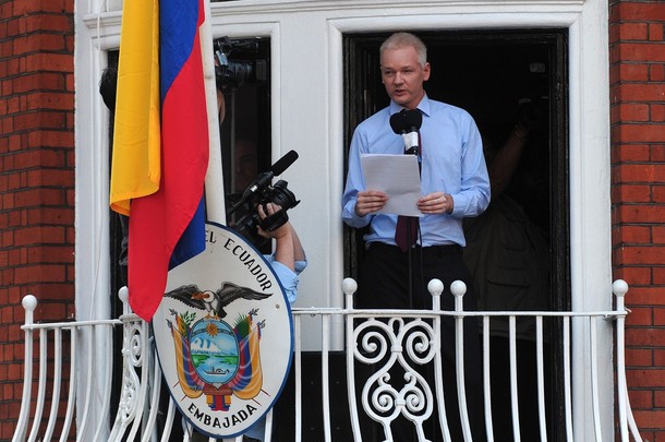Julian Assange at Ecuadorian Embassy