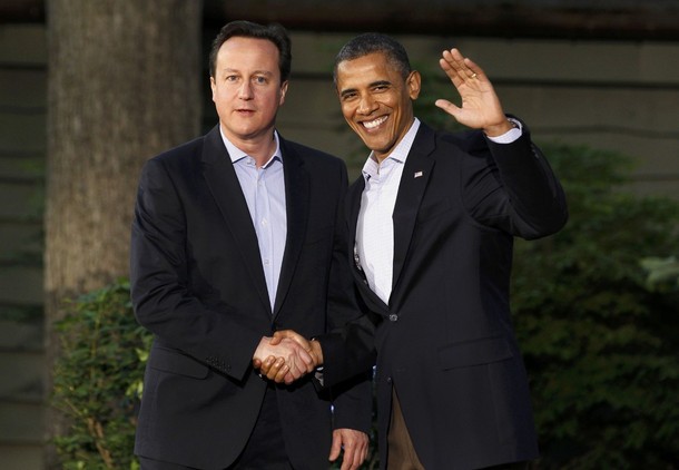 President Barack Obama and British PM David Cameron