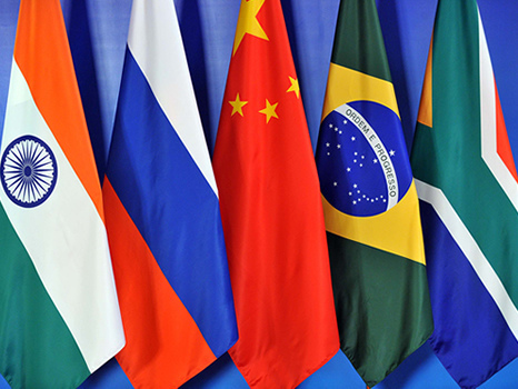 BRICS country flags