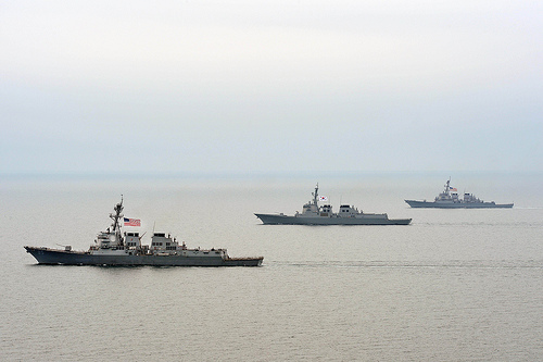 US and ROK ships in Foal Eagle 2013