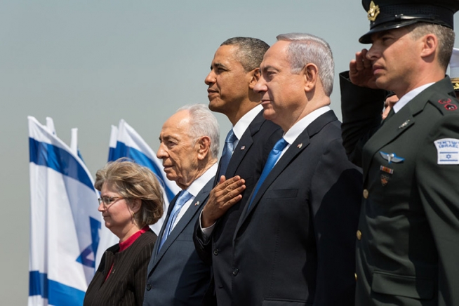 Barack Obama with Israeli leaders