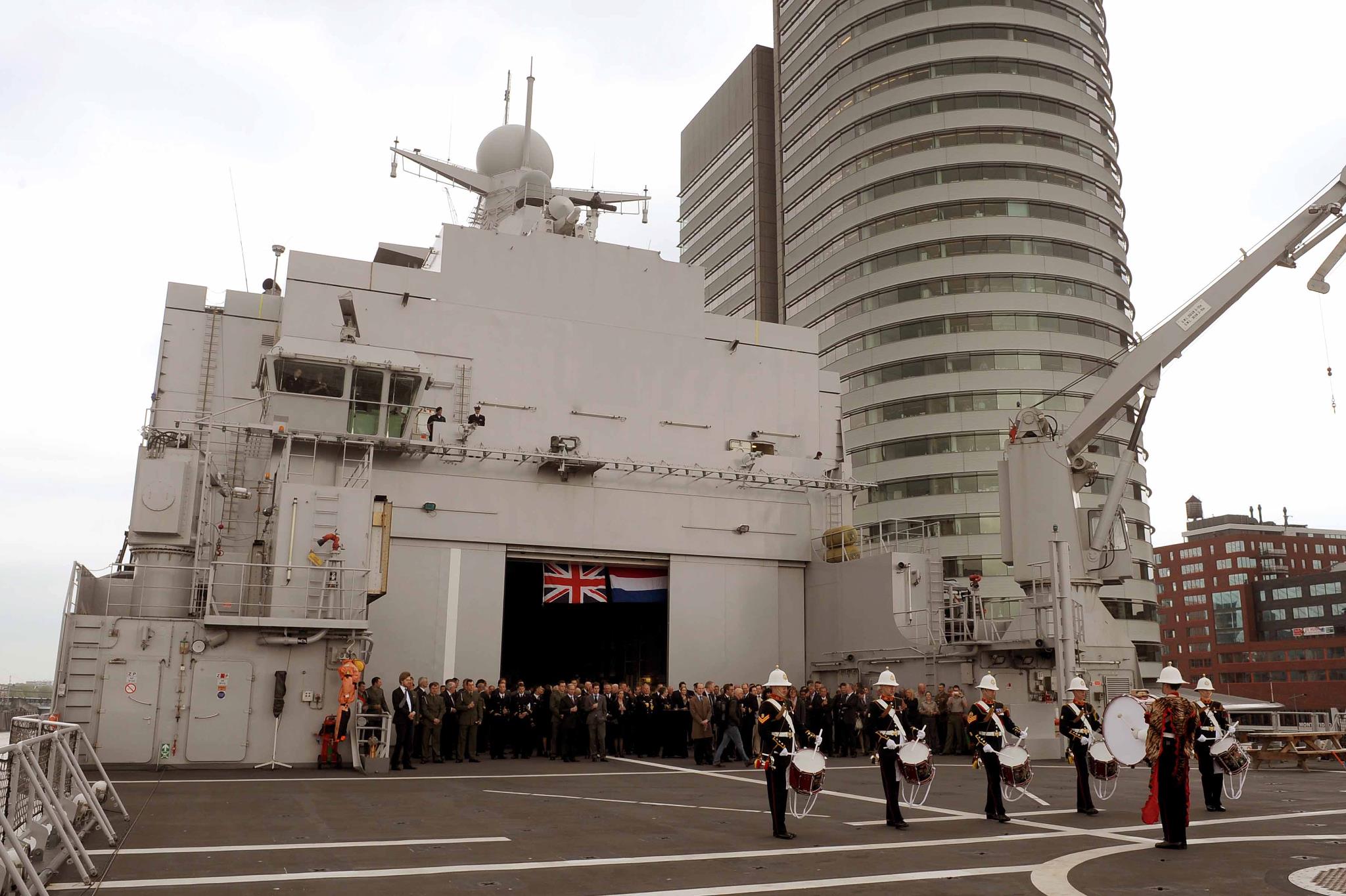 HMS Bulwark in Rotterdam, Netherlands