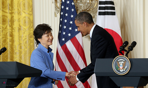South Korean President and Barack Obama