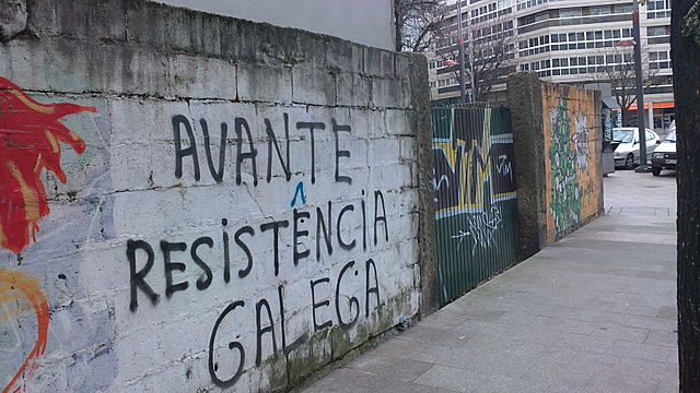 Graffiti supporting Spain