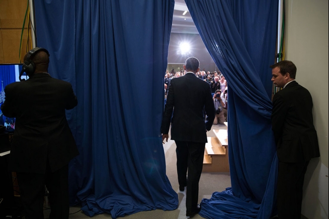 Barack Obama takes stage at NDU