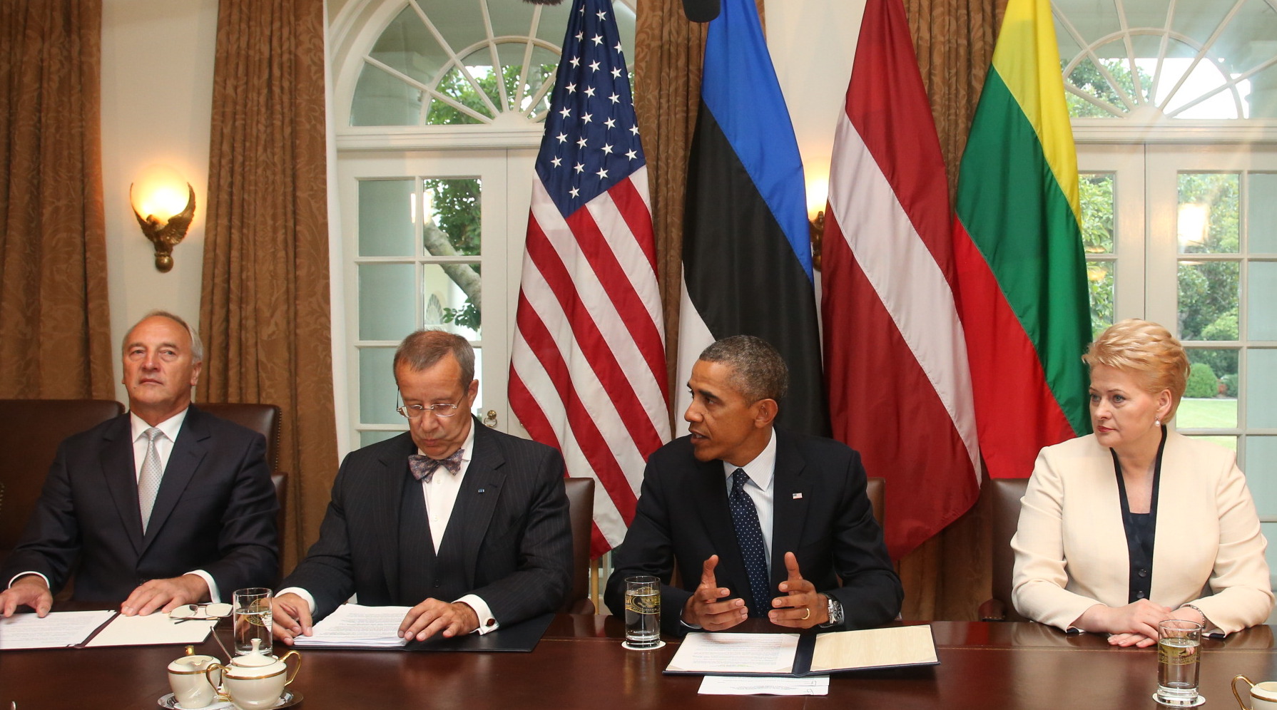 Obama meeting with Baltic leaders at White House