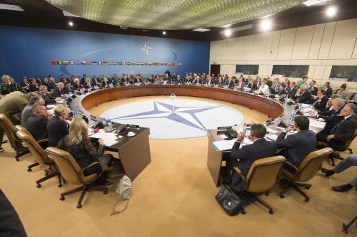 Scottish delegation travelled to NATO HQ to discuss Scotland's options for joining the Alliance