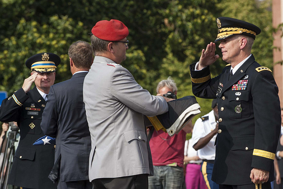Final ceremony at Campbell Barracks in Heidelberg, Sept. 6, 2013