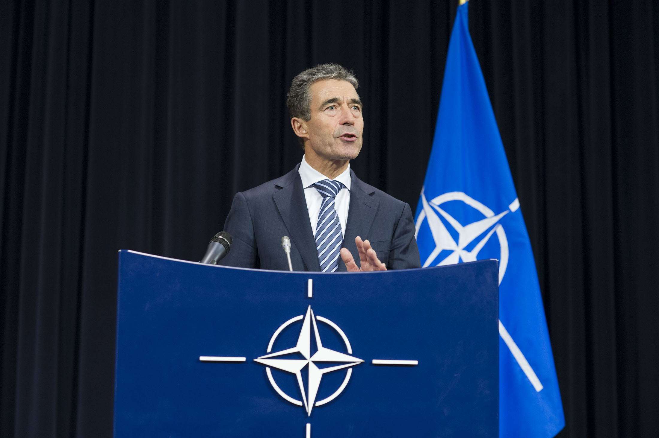 NATO Secretary General Anders Fogh Rasmussen, Oct. 9, 2012