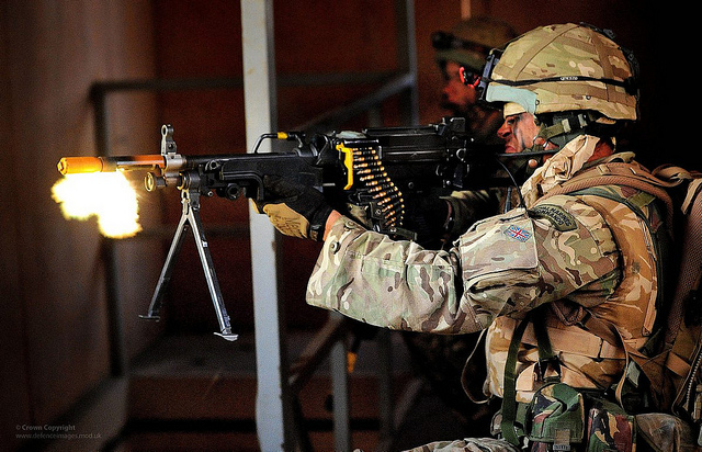 Royal Marines Commando in Training