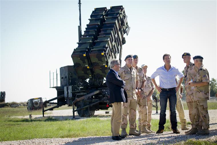 PM Mark Rutte visits Patriot missiles at NATO airbase at Incirlik