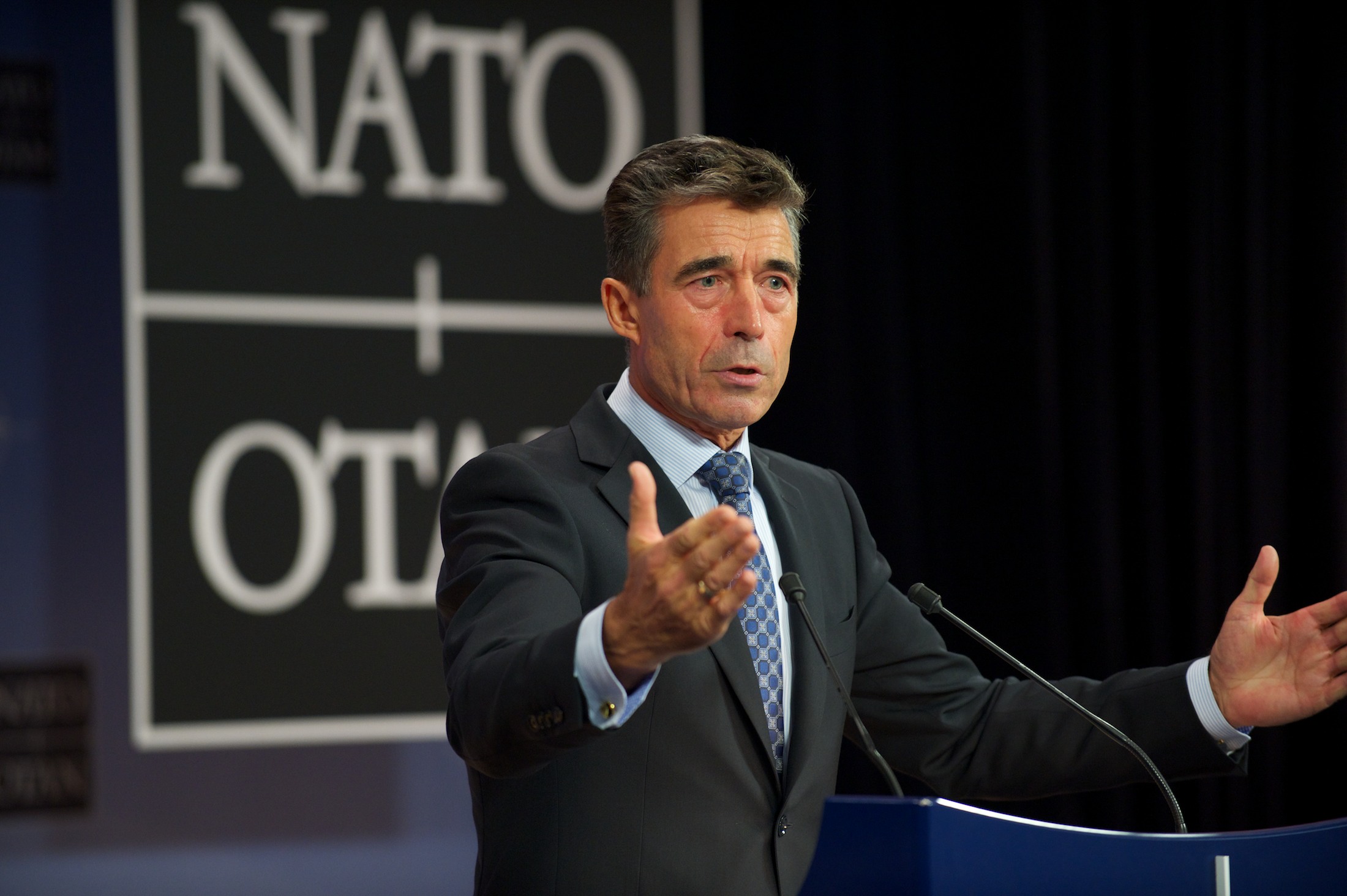 NATO Secretary General Anders Fogh Rasmussen, October 10, 2013