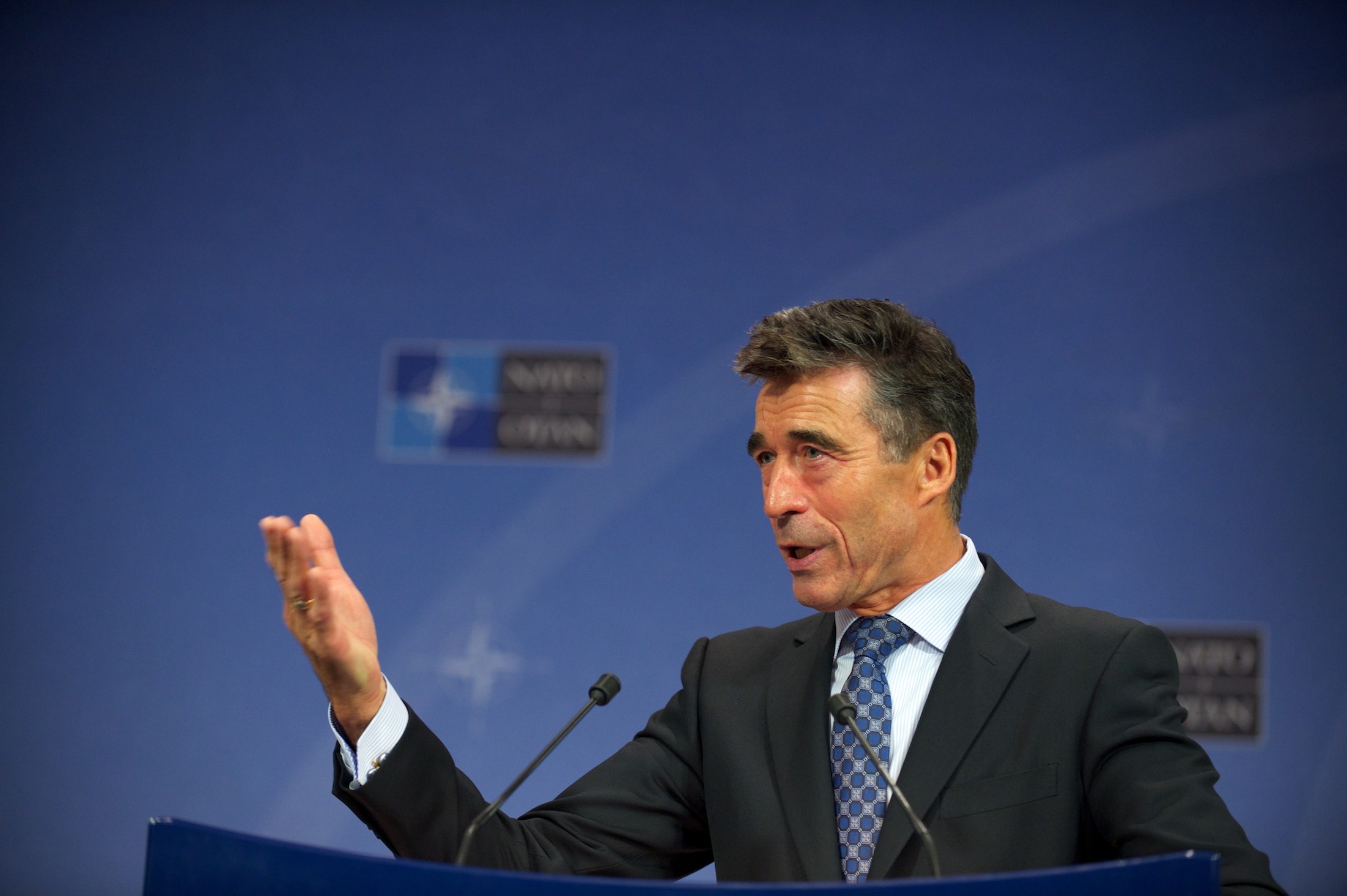 NATO Secretary General Anders Fogh Rasmussen, October 10, 2013