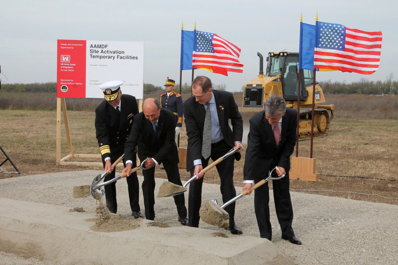 Ballistic missile defense groundbreaking ceremony in Romania