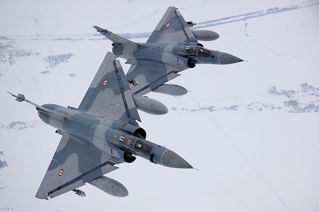 French Mirage fighter jets in Baltic Air Policing mission, January 4, 2010