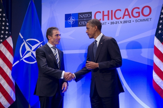 NATO Secretary General Anders Fogh Rasmussen and President Barack Obama