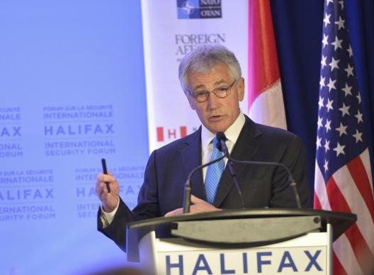Secretary of Defense Chuck Hagel at the Halifax Forum