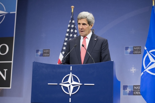 Secretary of State John Kerry at NATO HQ, December 3, 2013