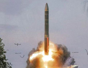 Test launch of Russian RS-24 ICBM