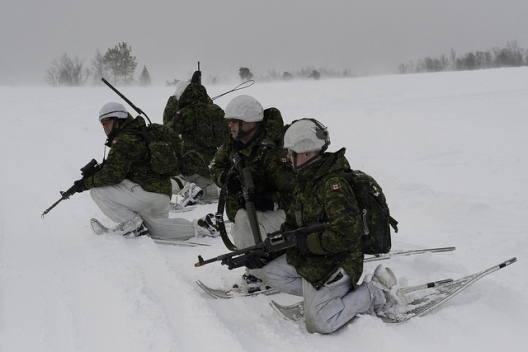 Canadian soldiers participating in NATO Exercise Cold Response 2012