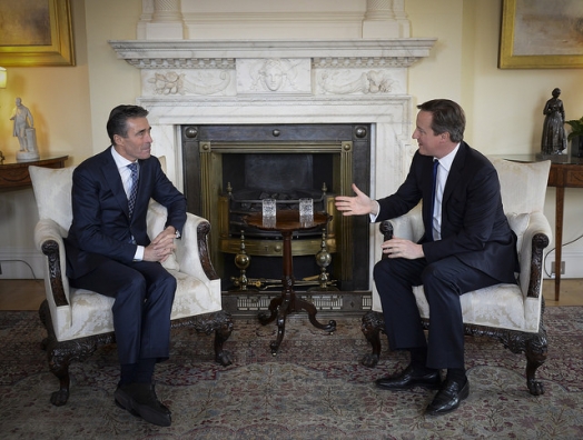 NATO Secretary General Anders Fogh Rasmussen and UK Prime Minister David Cameron, Feb. 3, 2014