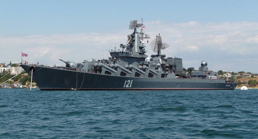 Russian guided missile cruiser Moskva