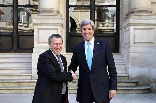 Secretary of State John Kerry and Ukrainian Foreign Minister Andrii Deshchytsia, March 5, 2014