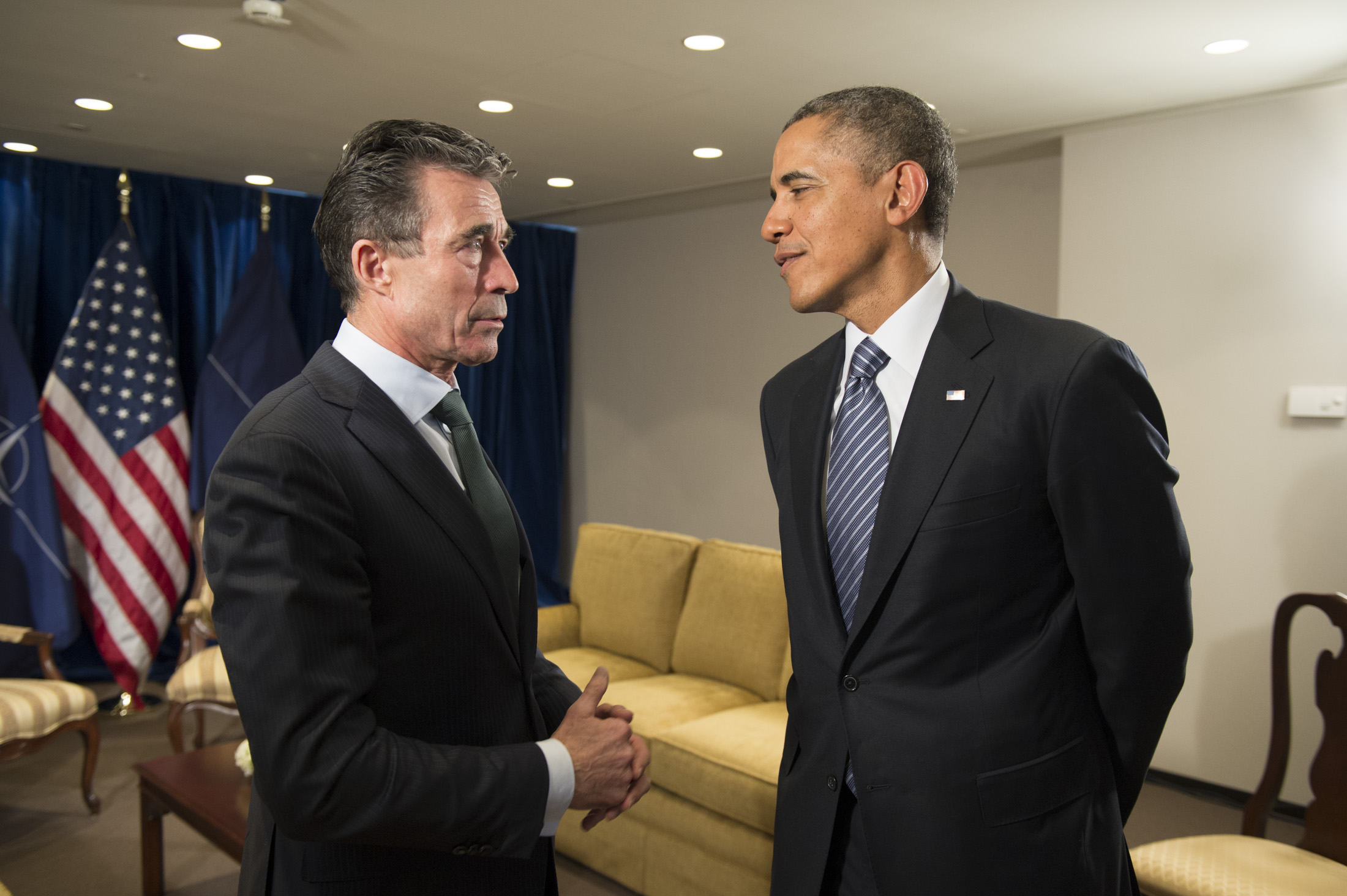 Secretary General Anders Fogh Rasmussen and President Barack Obama