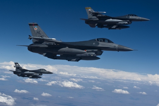 F-16s of the 421st Fighter Squadron, July 20, 2012