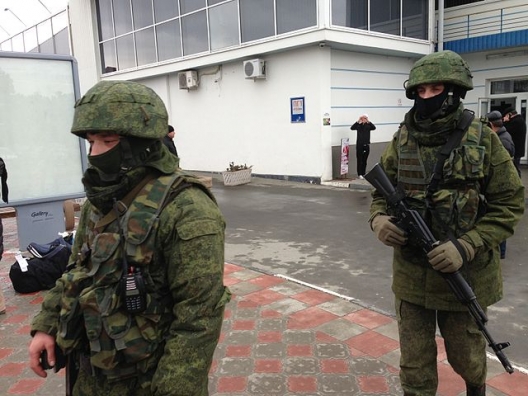 Unidentified gunmen at Simferopol Airport, Feb. 28, 2014