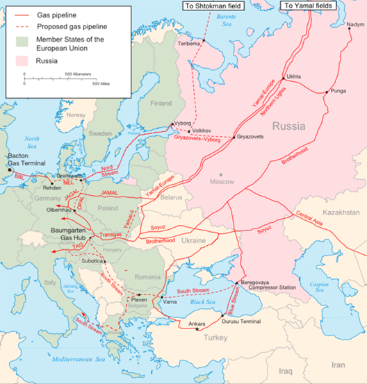 Europe RussianGasPiplines