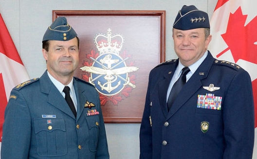 Canada's Chief of Defense Gen. Tom Lawson and SACEUR Gen. Philip Breedlove
