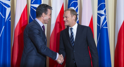 NATO Secretary General Anders Fogh Rasmussen and Polish Prime Minister Donald Tusk