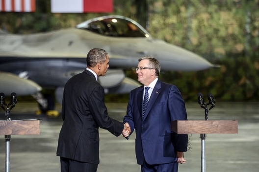 President Barack Obama and Polish President Bronislaw Komorowski, June 3, 2014