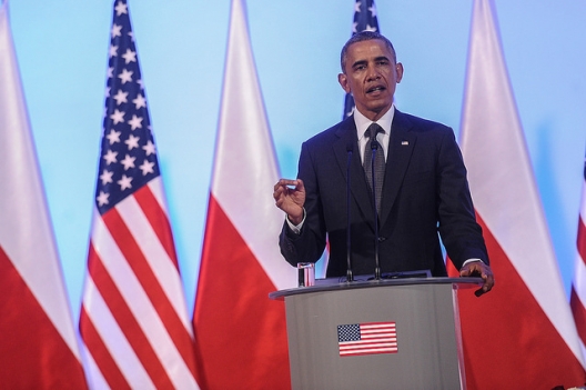 President Barack Obama in Warsaw, June 3, 2014