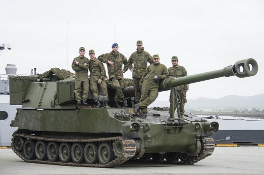 Norwegian artillery unit participating in Unified Vision exercise, May 25, 2014