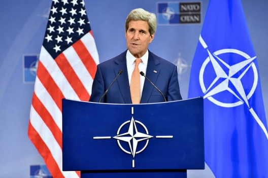 Secretary of State John Kerry after meeting of NATO foreign ministers, June 25, 2014