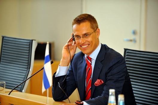 Alexander Stubb when he was foreign minister, August 22, 2011