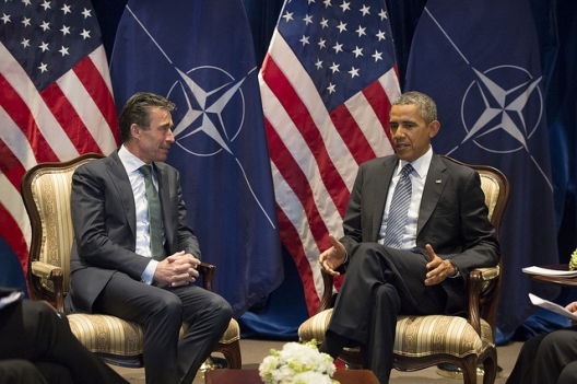Secretary General Anders Fogh Rasmussen and President Barack Obama, March 6, 2014