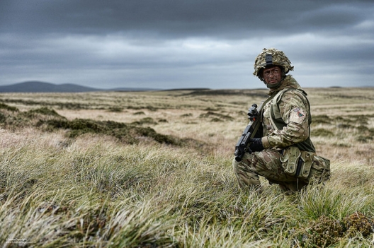 Soldier with the Royal Regiment of Fusiliers, Feb. 25, 2014