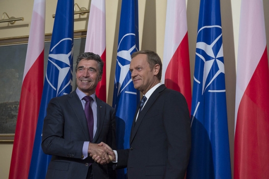 Secretary General Anders Fogh Rasmussen and Polish Prime Minister Donald Tusk, May 8, 2014