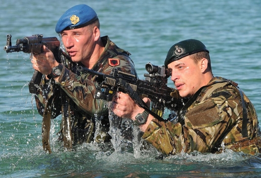 Royal Marine Commandos training with Albanian forces, Nov. 16, 2012