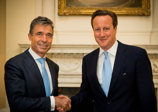 Secretary General Anders Fogh Rasmussen and UK Prime Minister David Cameron, June 19, 2014