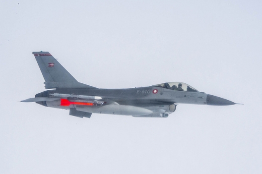 Danish F-16 taking part in Baltic Air Policing, May 9, 2014